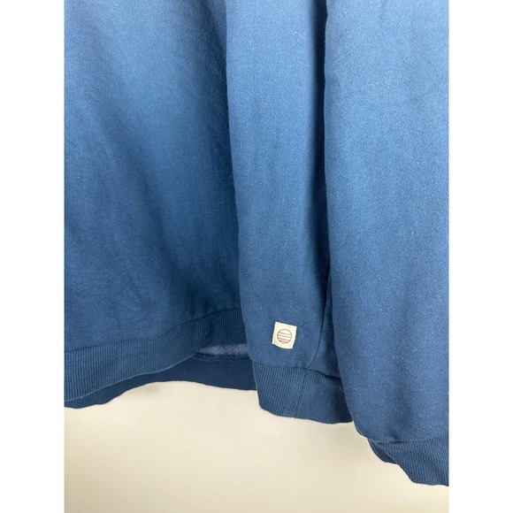 Marine Layer Dip Dye Raglan Sweathshirt Ombre Blue Crew Men's Size XL H14195 - Picture 5 of 11